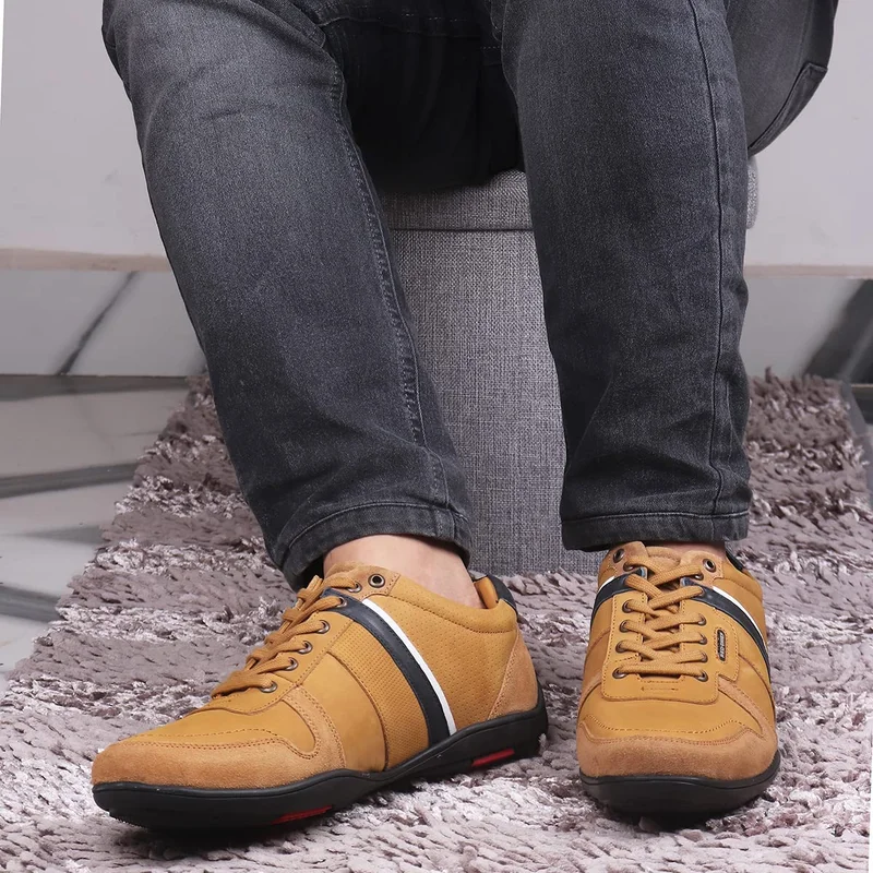 Red Chief حذاء رياضي مريح من الجلد الطبيعي للرجال |  الصدأ